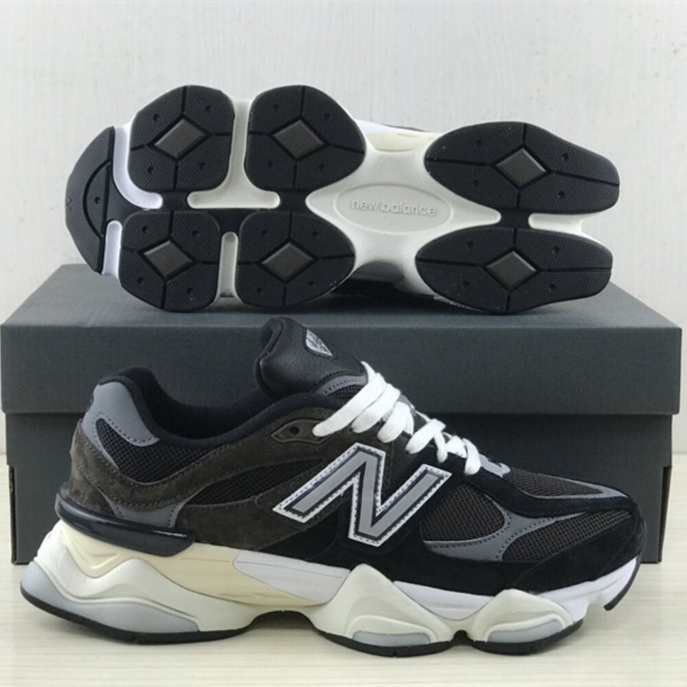 New Balance 9060 Black and Blue Men's Sneakers - Picture 13 of 15